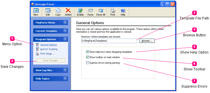 Program General Options